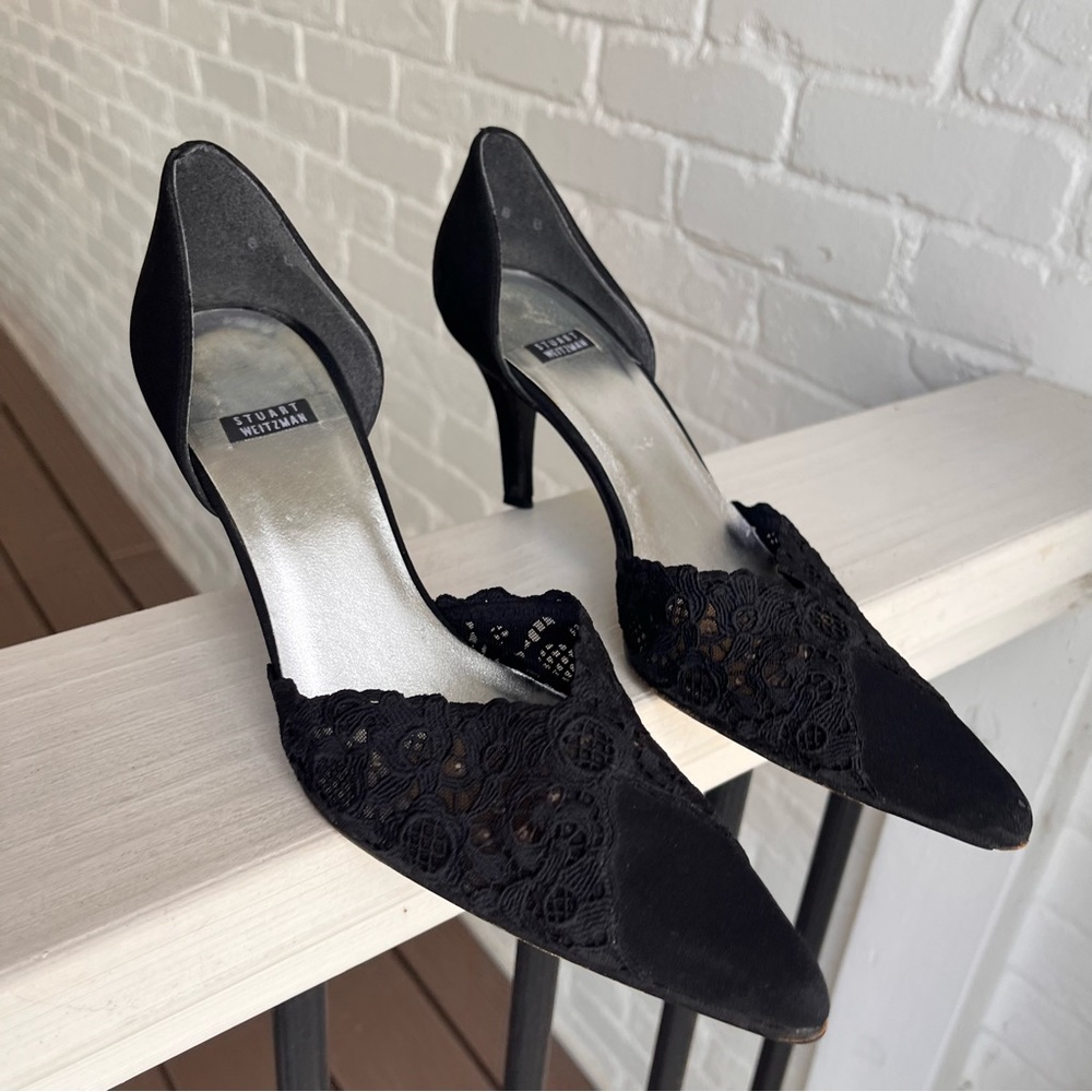 Stuart Weitzman Black Heels Size 7.5